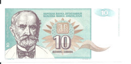 YOUGOSLAVIE 10 DINARA 1994 UNC P 138 - Yugoslavia