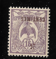 NOUVELLE-CALEDONIE YT 113b NEUF** TB VARIÉTÉ SURCHARGE RENVERSÉE) - Unused Stamps