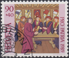 1989 Schweiz Pro Patria, Bilderchronik, Diebold Schilling 1513 ⵙ Zum:CH B226, Mi:CH 1396, Yt: CH 1322 - Used Stamps