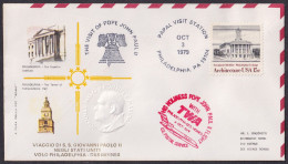 Vatican USA 1979, Pope Paul John II Visit - Philadelphia, Special Cover - Sonstige & Ohne Zuordnung