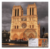 ESPAÑA (2019) Carte Maximum Card ATM - 73 Salon Philatelique Automne Paris Cathédrale Nôtre-Dame - Maximumkarten