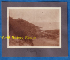 Photo Ancienne Snapshot - SAINT QUAY - Bord De Mer - 1924 - Rocher Maison Cotes D' Armor Bretagne Portrieux - Places