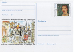 Germany Deutschland 1996 Briefmarkenborse Sindelfingen, Europa, Horse Horses Pferd, Paula-Modersohn-Becker - Postkaarten - Ongebruikt