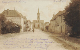 Derval * RARE Carte Photo 1905 ! * Route De Rennes * Cachet Maison De La Presse BRIAND * Villageois - Derval