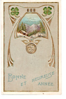 Carte Art Déco / Trèfles ...écrite En 1901 - 1900-1949