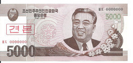 COREE DU NORD 5000 WON 2008 UNC P 66 S - Corée Du Nord