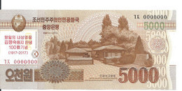 COREE DU NORD 5000 WON 2013(2017) UNC P CS18 - Corea Del Norte