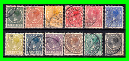 HOLANDA ( NEDERLAND - PAISES BAJOS ) SELLOS DEL AÑO 1924 - 1930 DE LA REINA GUILLERMINA - Used Stamps