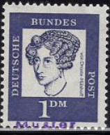 GERMANY(1961) Annette Von Droste-Hülshoff. MUSTER (specimen) Overprint. Scott No 838. - Sonstige & Ohne Zuordnung