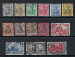 ● GERMANIA REICH 1902 ֍ ALLEGORIA ֍ N. 66 / 80 Usati ● Manca 77 ● Cat. 80,00 € ● DEUTSCHES REICH ● Lotto N. 2803 ● - Used Stamps