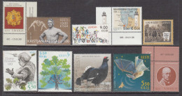 2008 Estonia Collection Of 10 Different Stamps MNH @ BELOW FACE VALUE - Estonie