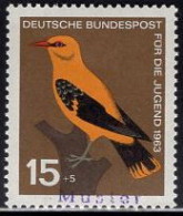 GERMANY(1963) European Golden Oriole. MUSTER (specimen) Overprint. Scott No B389. - Sonstige & Ohne Zuordnung