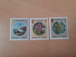 TIMBRES  GUERNESEY    ANNEE   1986   N  359  A  361     NEUFS  LUXE** - Guernsey