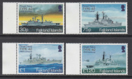 2014 Falkland Islands Navy Ships Military Complete Set Of 4 MNH - Falklandinseln
