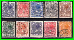 HOLANDA ( NEDERLAND - PAISES BAJOS ) SELLOS DEL AÑO 1924 - 1930 DE LA REINA GUILLERMINA - Used Stamps