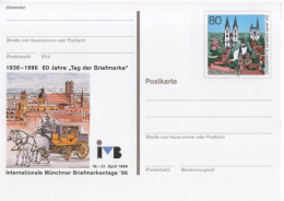 Germany Deutschland 1996 Tag Der Briefmarke, Stamp Day, Briefmarkentage Munchen, 1000 Jahre Domplatz Zu Halberstadt - Postkaarten - Ongebruikt