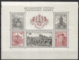 Czechoslovakia 1955  PRAGA'55 PHILATELICA EXHIBITION MNH - Blocks & Sheetlets
