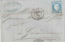 Lettre De Lille à Gérardmer LAC - 1849-1876: Classic Period