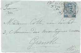 Sur Lettre POSTE ITALIANE  écrite 1905 - Poststempel