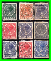 HOLANDA ( NEDERLAND - PAISES BAJOS ) SELLOS DEL AÑO 1924 - 1930 DE LA REINA GUILLERMINA - Used Stamps