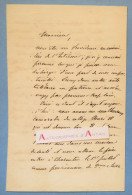 ● L.A.S Emile AUGIER - Croissy Seine Et Oise - Alleaume -  Poète Académicien Né à Valence (Drôme) Lettre Autographe - Scrittori