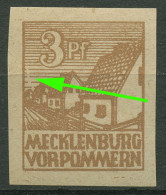 SBZ Mecklenburg-Vorpommern 1946 Abschiedsserie Plattenfehler 29 Y IV Postfrisch - Other & Unclassified
