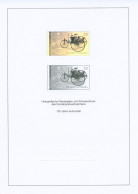 Bund 2011 125 Jahre Automobil Schwarzdruck Hologramm SD 34 Aus Jahrbuch (G7912) - Storia Postale