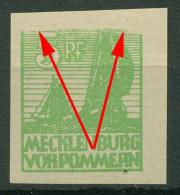 SBZ Mecklenburg-Vorpommern 1946 Abschiedsserie Plattenfehler 32 Ya IV Postfrisch - Autres & Non Classés