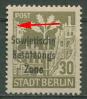 SBZ Allgemeine Ausgabe 1948 Freim. Plattenfehler 206 Aa Waz F 97 Postfrisch - Sonstige & Ohne Zuordnung