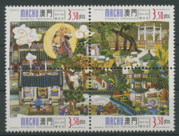 Macau 1998 Guanyin-Tempel 987/90 ZD Postfrisch (C62726) - Unused Stamps