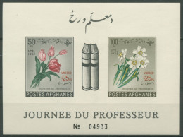 Afghanistan 1961 UNESCO: Blumen Block 19 B Postfrisch (C74575) - Afganistán