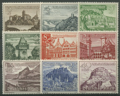 Deutsches Reich 1939 Winterhilfswerk WHW Bauwerke 730/38 Postfrisch - Unused Stamps