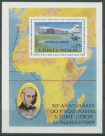 Sao Tomé Und Príncipe 1979 1. Postflug N Lissabon Block 35 A Postfrisch (C27040) - Sao Tome And Principe