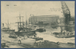 Kiel Hafen Mit Schiffen Werft, Gelaufen 1927 (AK917) - Kiel