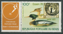 Benin 1978 ESSEN Vögel Mittelsäger 166 ZF Postfrisch - Benin – Dahomey (1960-...)