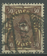 Deutsches Reich 1922 Posthorn 2-farbig, Walzendruck 208 W Gestempelt Geprüft - Used Stamps