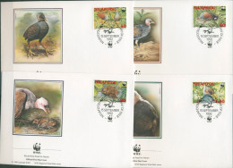 Niuafo'ou 1992 WWF Pritchard-Dschungelhuhn 233/36 FDC (X30652) - Tonga (1970-...)