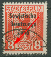 SBZ Allgemeine Ausgabe 1948 Freim. Plattenfehler 202 A Vx F 24 C Gestempelt - Sonstige & Ohne Zuordnung