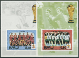 Tuvalu 1986 Fußball-Weltmeisterschaft Mexiko Block 16/17 Postfrisch (C28622) - Tuvalu