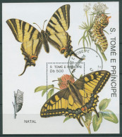 Sao Tomé Und Príncipe 1991 Schmetterling Block 266 Gestempelt (C27069) - Sao Tome En Principe