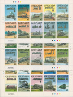Grenada 1989 Lokomotiven Kleinbogen 1931/60 K Postfrisch (C94580) - Grenade (1974-...)