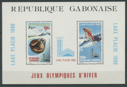 Gabun 1980 Olymp. Winterspiele Lake Placid Block 38 Postfrisch (C27122) - Gabon (1960-...)