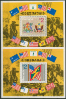 Grenada 1975 200 Jahre Unabhängigkeitserklärung USA Block 42/43 Postfr. (C94520) - Grenade (1974-...)