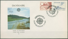 Dänemark 1977 Europa CEPT Landschaften Ersttagsbrief 639/40 FDC (X96611) - FDC