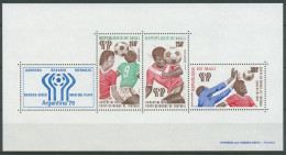 Mali 1978 Fußball-WM Argentinien Spieler Block 10 I Postfrisch (C27075) - Mali (1959-...)