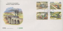 Irland 1995 Schmalspurbahnen Ersttagsbrief 886/89 FDC (X18584) - FDC