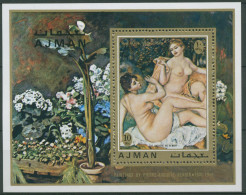 Ajman 1971 Gemälde: Pierre-Auguste Renoir Block 278 A Postfrisch (C30202) - Ajman