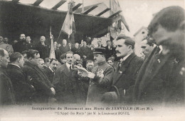 & Militaire Inauguration Monument Aux Morts De Jarville Guerre 1914 1918 CPA Appel Des Morts Par Lieutenant Rovel - Monuments Aux Morts