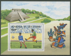 Elfenbeinküste 1985 Fußball-WM In Mexiko Block 27 Postfrisch (C29146) - Costa D'Avorio (1960-...)