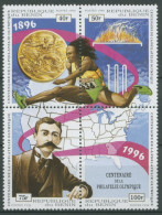 Benin 1996 100 Jahre Olympiaphilatelie 813/16 ZD Postfrisch - Bénin – Dahomey (1960-...)